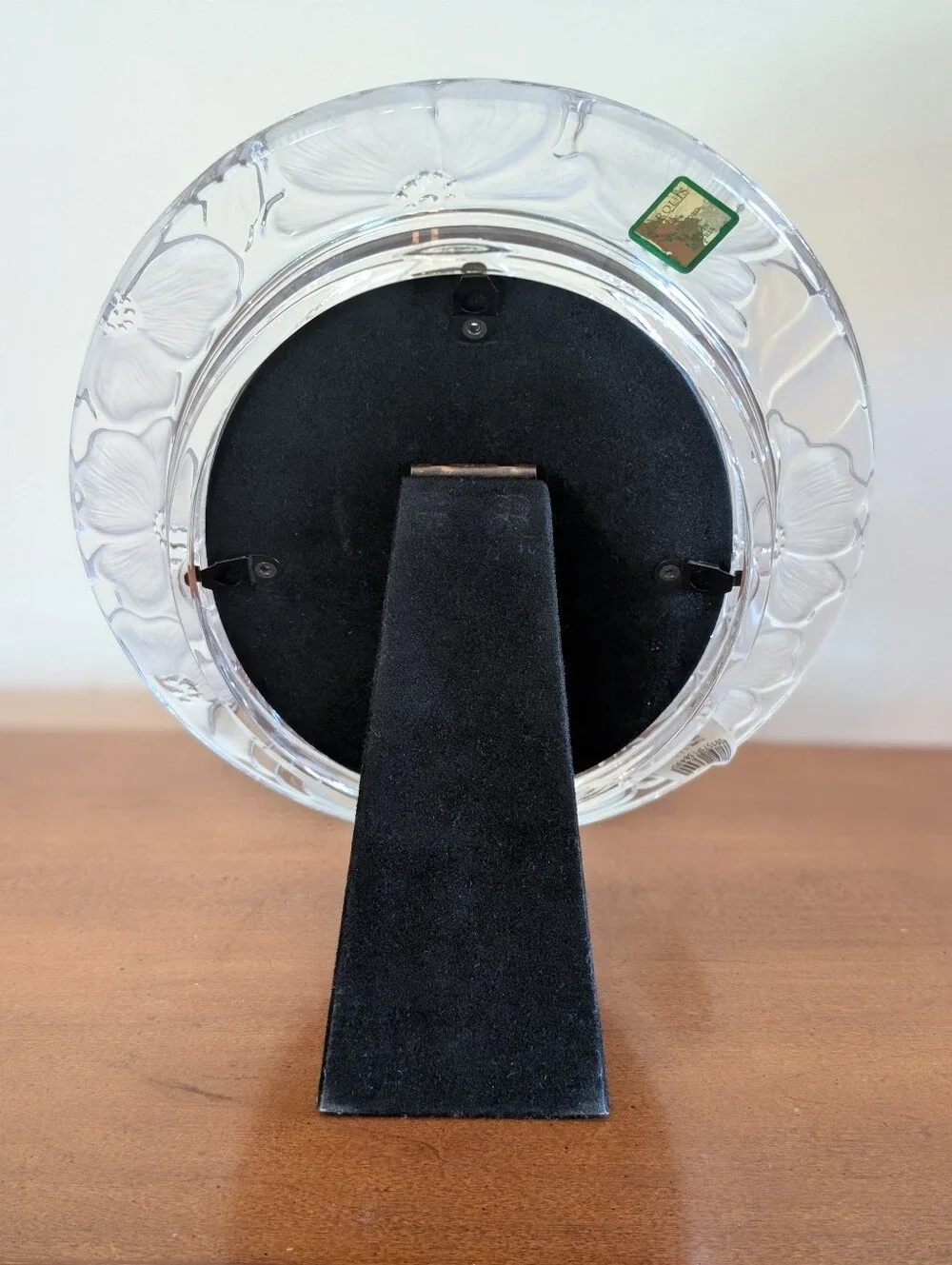 Waterford Crystal Marquis Oval Mirror With Dogwood Flowers